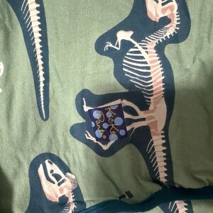 Kickee Pants Dinosaur Print Green bamboo blanket LARGE